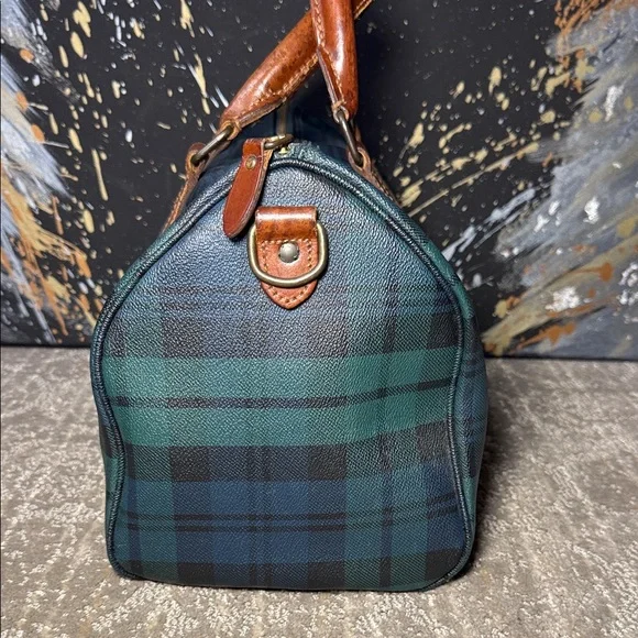 Polo by Ralph Lauren Tartan Blackwatch Boston with Leather Trim - Picture 5 of 13